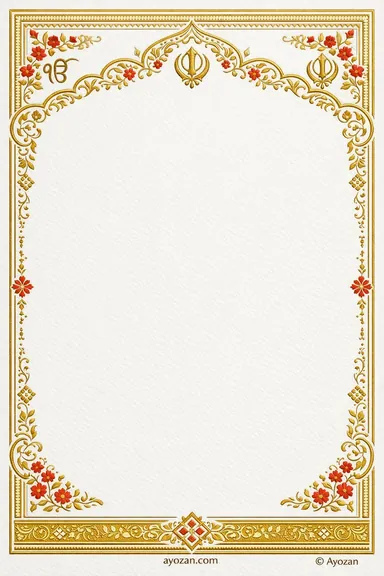 North Indian Wedding · Ornate — Sikh Wedding invitation card design