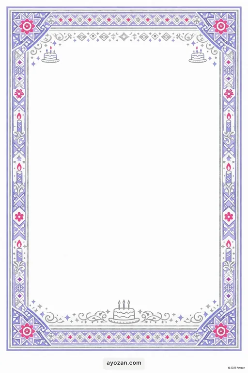 Assamese Birthday · Contemporary — Assamese Christian Modern Birthday invitation card design from Ayozan