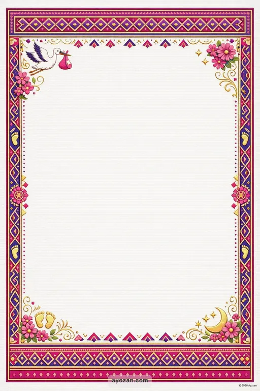 Assamese Baby Shower · Contemporary — Assamese Hindu Modern Baby Shower invitation card design from Ayozan