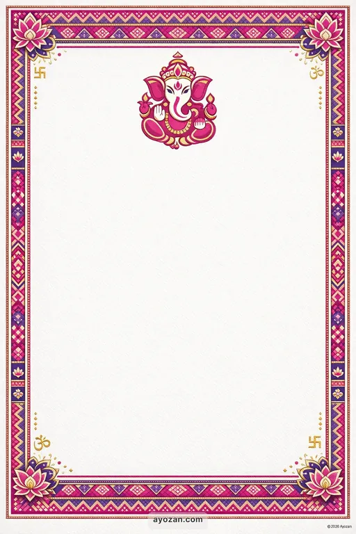 Assamese Wedding · Contemporary — Assamese Hindu Modern Wedding invitation card design from Ayozan