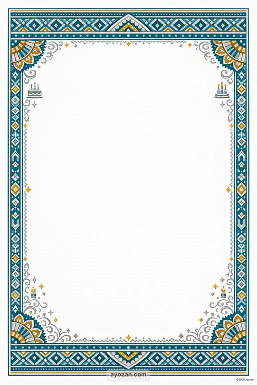 Assamese Birthday · Contemporary — Assamese Muslim Modern Birthday invitation card design from Ayozan