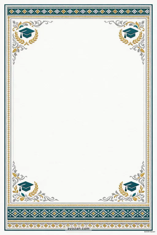 Assamese Graduation · Contemporary — Assamese Muslim Modern Graduation invitation card design from Ayozan