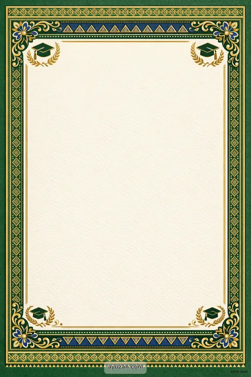 Assamese Graduation · Classic — Assamese Muslim Traditional Graduation invitation card design from Ayozan