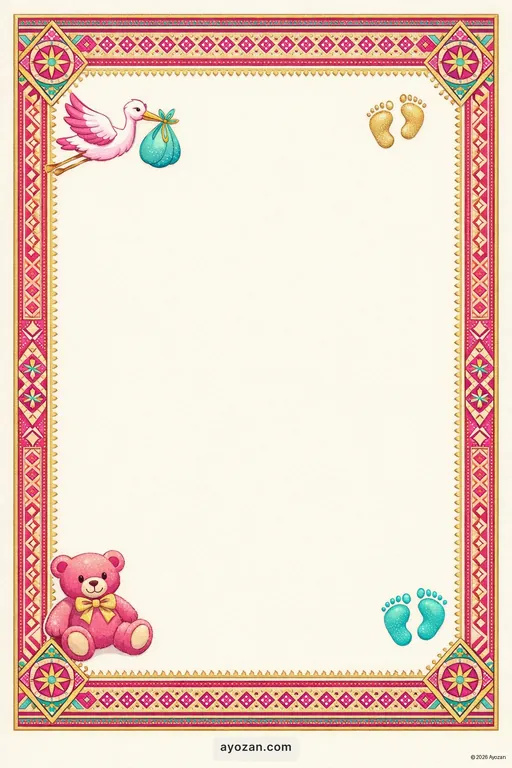Assamese Baby Shower · Classic — Assamese Traditional Baby Shower invitation card design from Ayozan