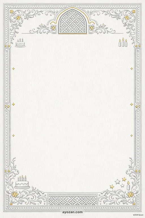 Awadhi Birthday · Classic — Awadhi Christian Traditional Birthday invitation card design from Ayozan