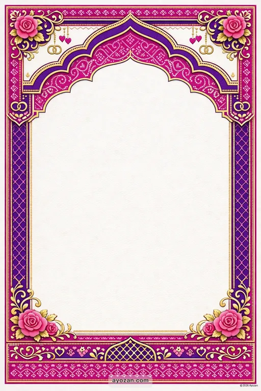 Awadhi Anniversary · Contemporary — Awadhi Hindu Modern Anniversary invitation card design from Ayozan