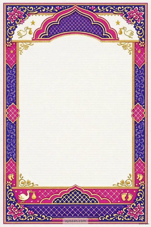 Awadhi Baby Shower · Contemporary — Awadhi Hindu Modern Baby Shower invitation card design from Ayozan
