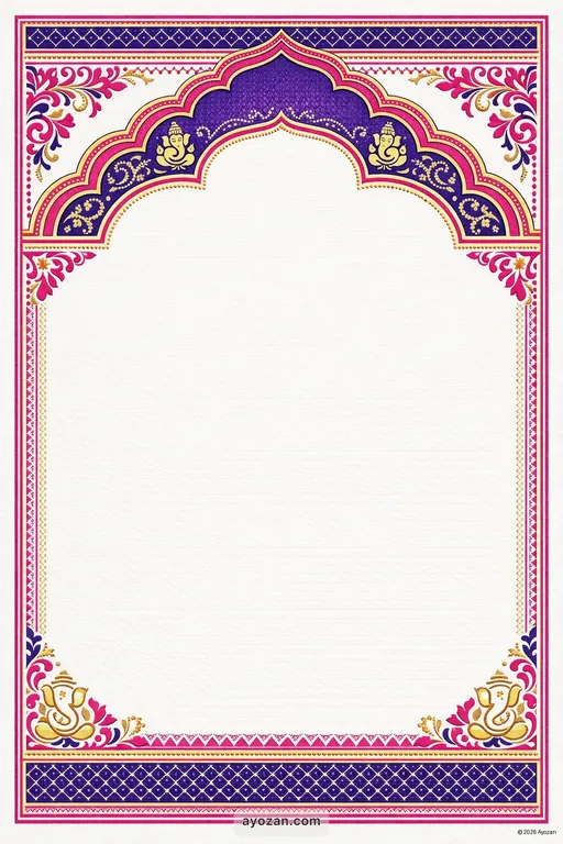 Awadhi Corporate · Contemporary — Awadhi Hindu Modern Corporate Gala invitation card design from Ayozan