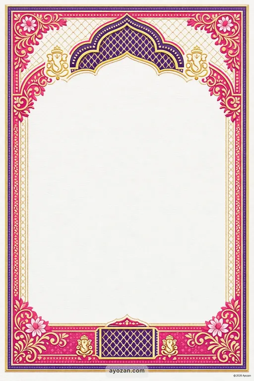 Awadhi Prayer Meeting · Contemporary — Awadhi Hindu Modern Prayer Meeting invitation card design from Ayozan