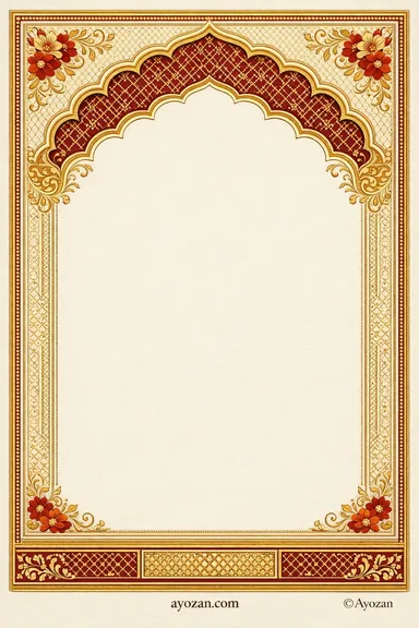 Awadhi Mehndi · Classic — Mehndi card design