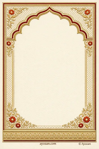 Awadhi Sangeet · Classic — Sangeet card design