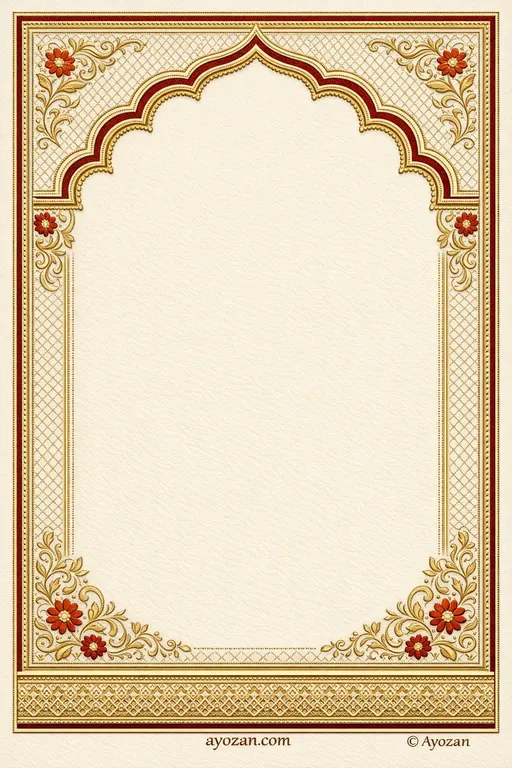 Awadhi Sangeet · Classic — Awadhi Hindu Traditional Sangeet invitation card design from Ayozan