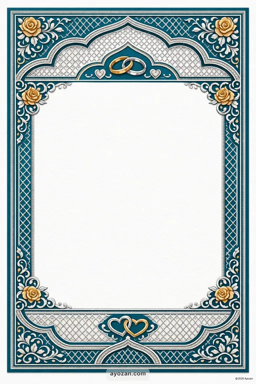 Awadhi Anniversary · Contemporary — Awadhi Muslim Modern Anniversary invitation card design from Ayozan