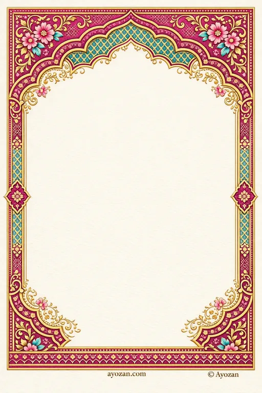 Awadhi Reception · Classic — Awadhi Traditional Reception invitation card design from Ayozan