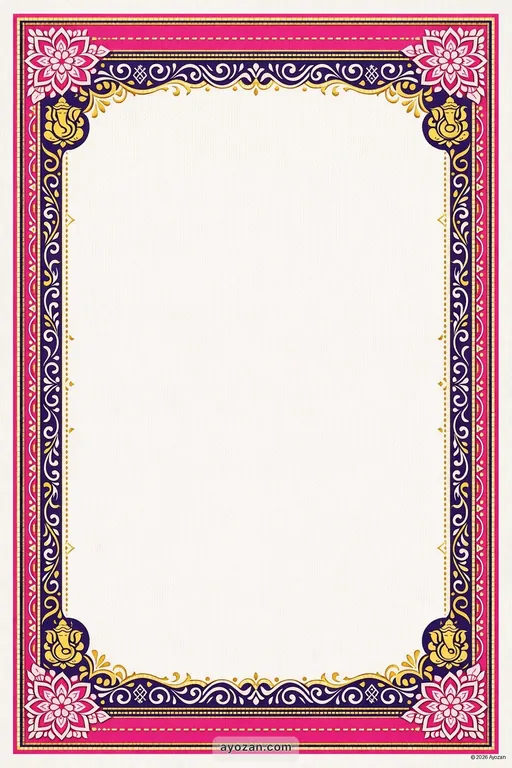 Bengali Engagement · Contemporary — Bengali Hindu Modern Engagement invitation card design from Ayozan