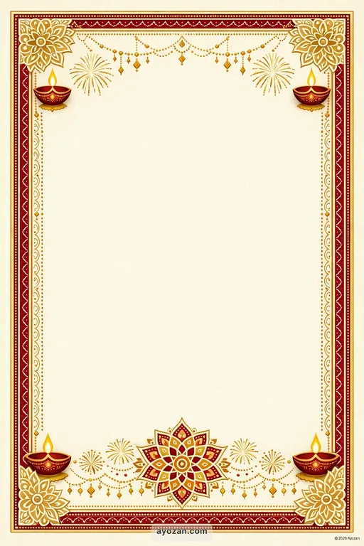 Traditional Pongal Card — Bengali Hindu Traditional Pongal invitation card design from Ayozan