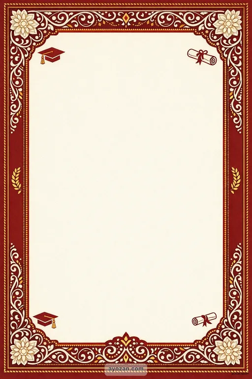 Bengali Graduation · Classic — Bengali Hindu Traditional Graduation invitation card design from Ayozan