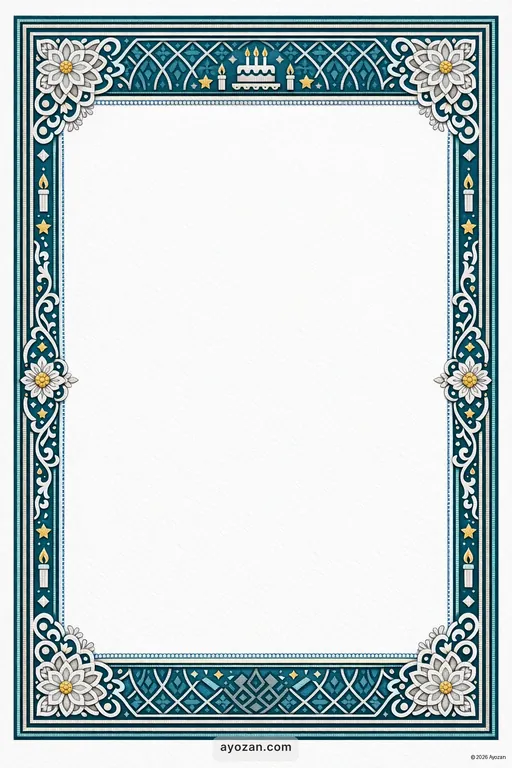 Bengali Birthday · Contemporary — Bengali Muslim Modern Birthday invitation card design from Ayozan