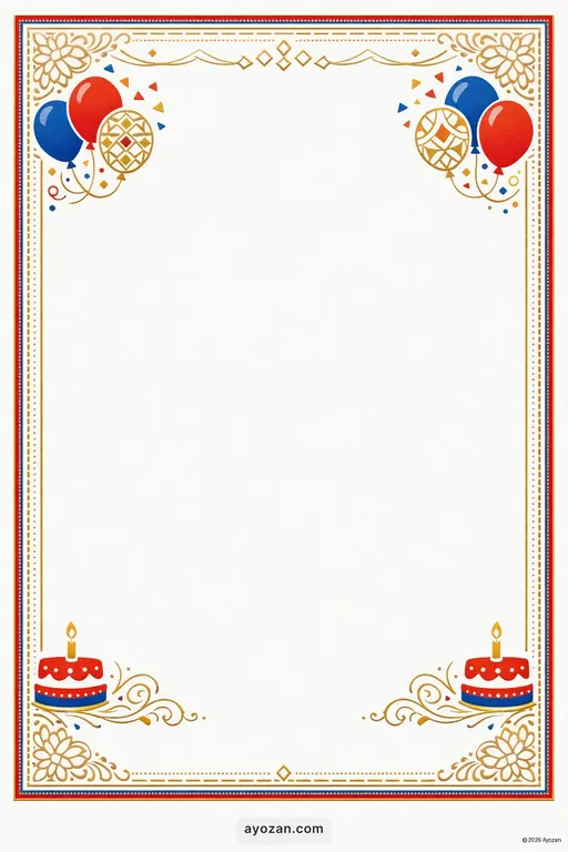 Bengali Birthday · Contemporary — Bengali Modern Birthday invitation card design from Ayozan