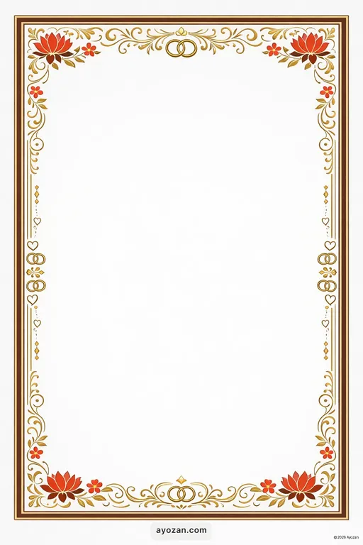 Engagement · Contemporary — Buddhist Modern Engagement invitation card design from Ayozan