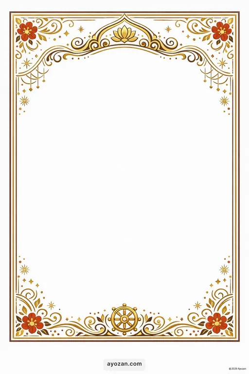 Prayer Meeting · Contemporary — Buddhist Modern Prayer Meeting invitation card design from Ayozan