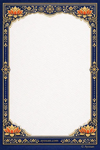 Reception · Contemporary — Buddhist invitation card design