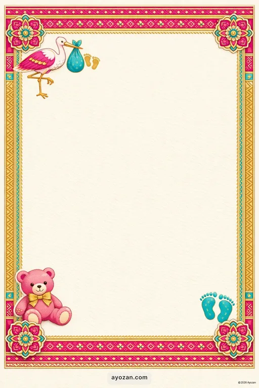 Chhattisgarhi Baby Shower · Classic — Chhattisgarhi Traditional Baby Shower invitation card design from Ayozan