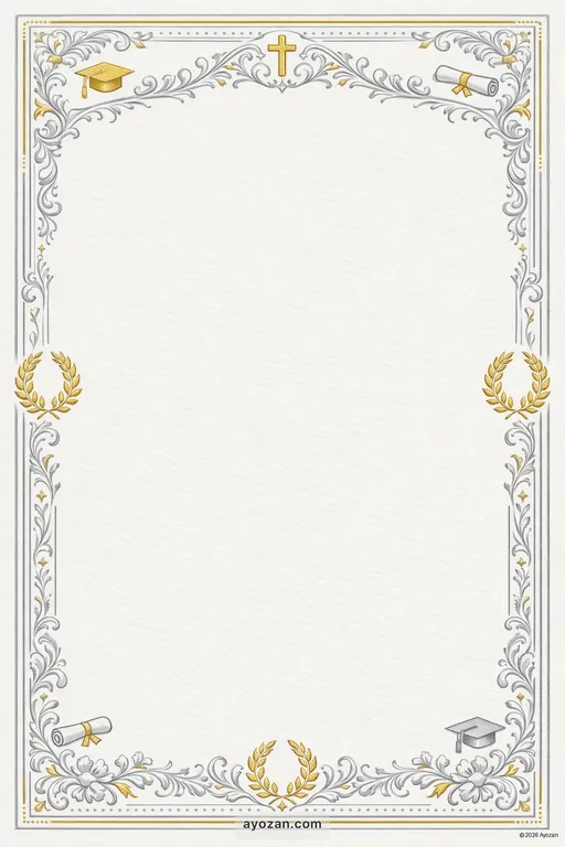 Goan Graduation · Classic — Goan Christian Traditional Graduation invitation card design from Ayozan