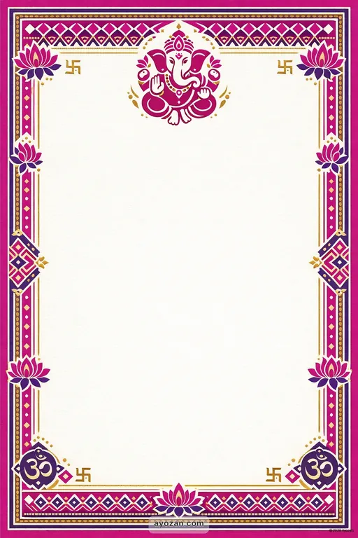 Gujarati Wedding · Contemporary — Gujarati Hindu Modern Wedding invitation card design from Ayozan