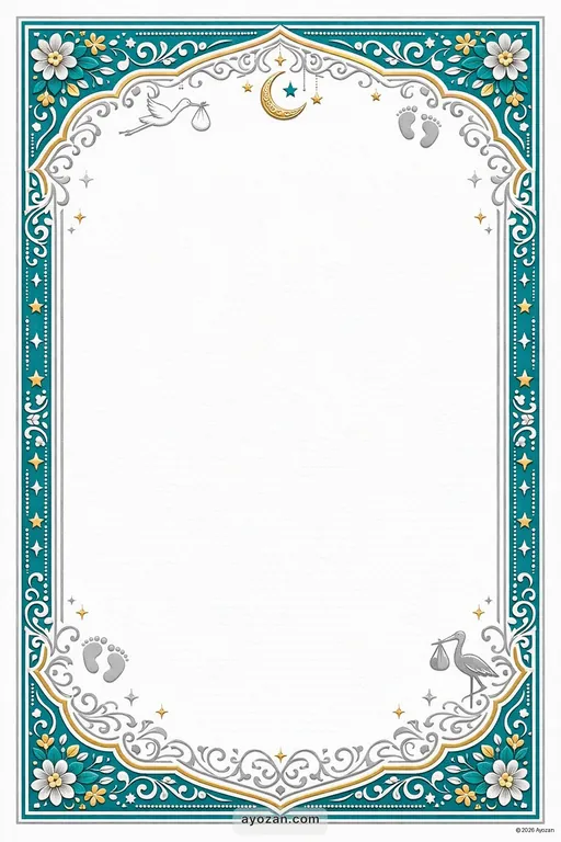 Hyderabadi Baby Shower · Contemporary — Hyderabadi Muslim Modern Baby Shower invitation card design from Ayozan