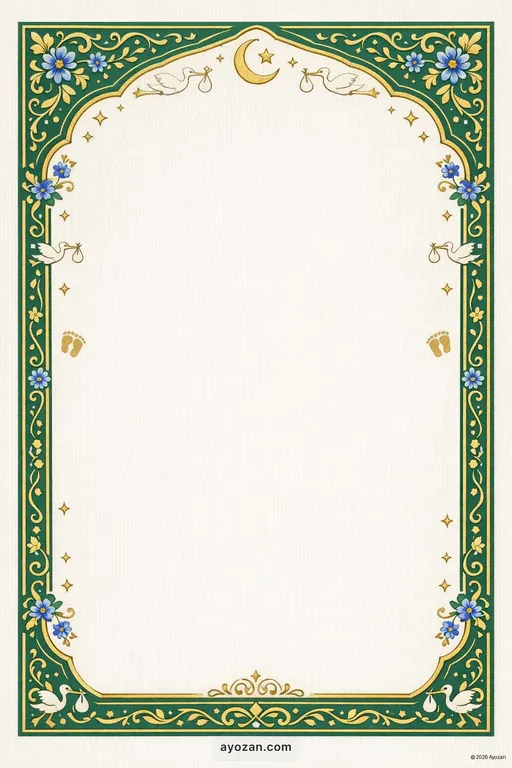 Hyderabadi Baby Shower · Classic — Hyderabadi Muslim Traditional Baby Shower invitation card design from Ayozan