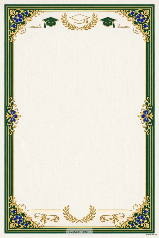 Hyderabadi Graduation · Classic — Hyderabadi Muslim Traditional Graduation invitation card design from Ayozan