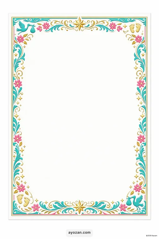Baby Shower · Contemporary — Interfaith Modern Baby Shower invitation card design from Ayozan
