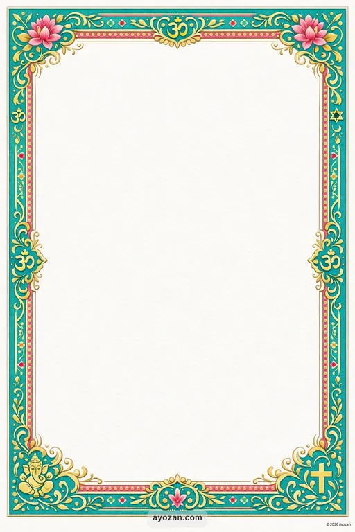 Prayer Meeting · Contemporary — Interfaith Modern Prayer Meeting invitation card design from Ayozan