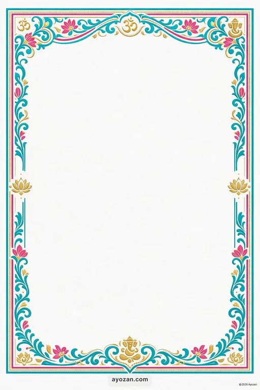 Wedding · Contemporary — Interfaith Modern Wedding invitation card design from Ayozan