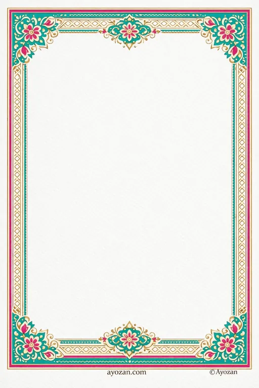 Mehndi · Contemporary — Interfaith Modern Mehndi invitation card design from Ayozan