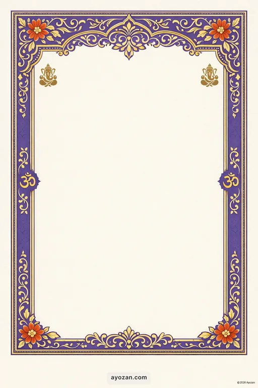 Housewarming · Classic — Interfaith Traditional Housewarming invitation card design from Ayozan