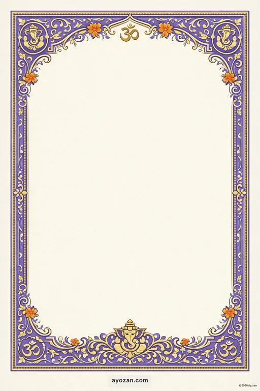 Wedding · Classic — Interfaith Traditional Wedding invitation card design from Ayozan