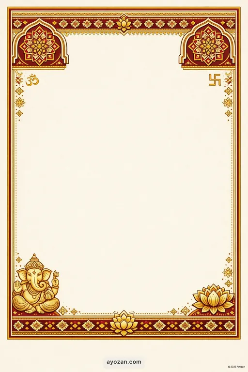 Kannada Wedding · Classic — Kannada Hindu Traditional Wedding invitation card design from Ayozan