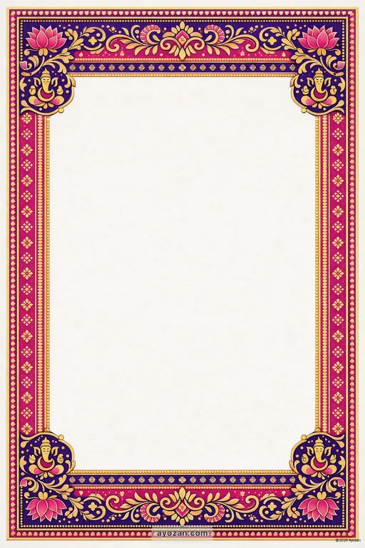 North Indian Engagement · Contemporary — North Indian Hindu Modern Engagement invitation card design from Ayozan