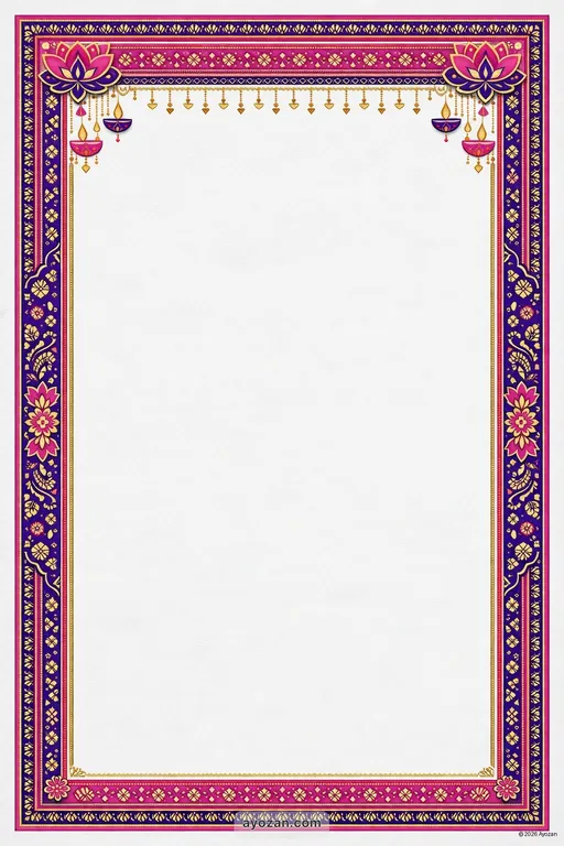 North Indian Ganesh Chaturthi · Contemporary — North Indian Hindu Modern Ganesh Chaturthi invitation card design from Ayozan