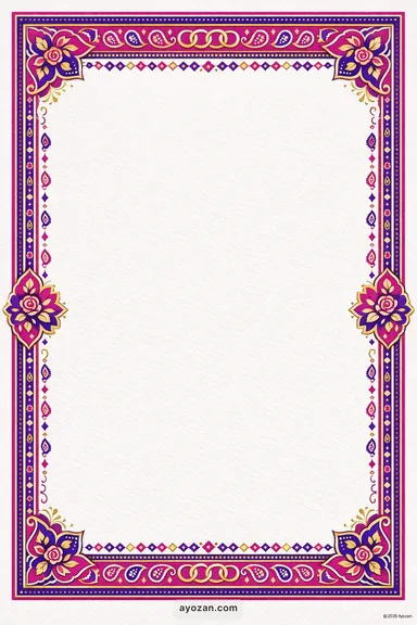 Kashmiri Anniversary · Contemporary — Anniversary card design