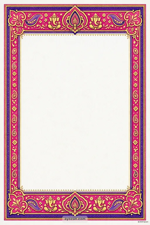 Kashmiri Engagement · Contemporary — Kashmiri Hindu Modern Engagement invitation card design from Ayozan