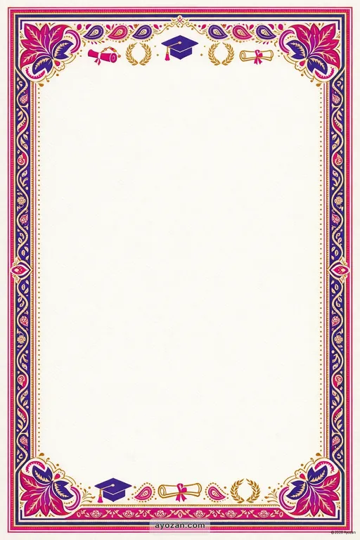 Kashmiri Graduation · Contemporary — Kashmiri Hindu Modern Graduation invitation card design from Ayozan