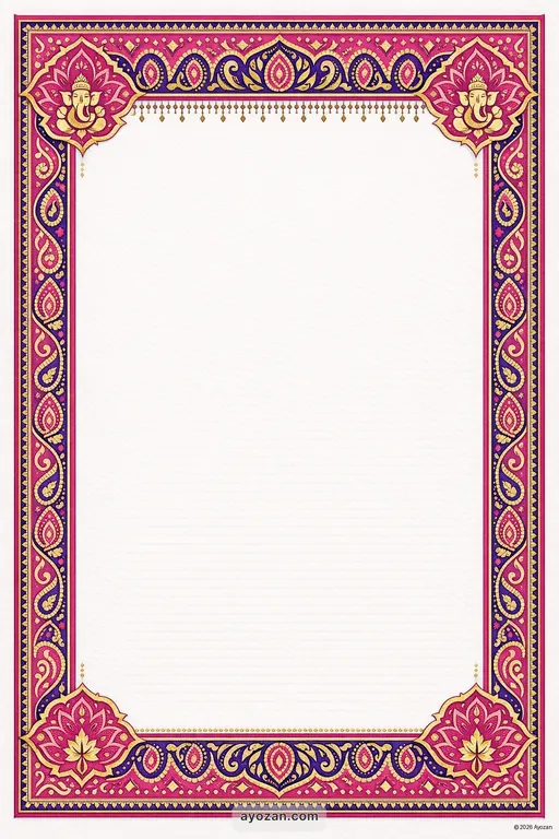 Kashmiri Prayer Meeting · Contemporary — Kashmiri Hindu Modern Prayer Meeting invitation card design from Ayozan