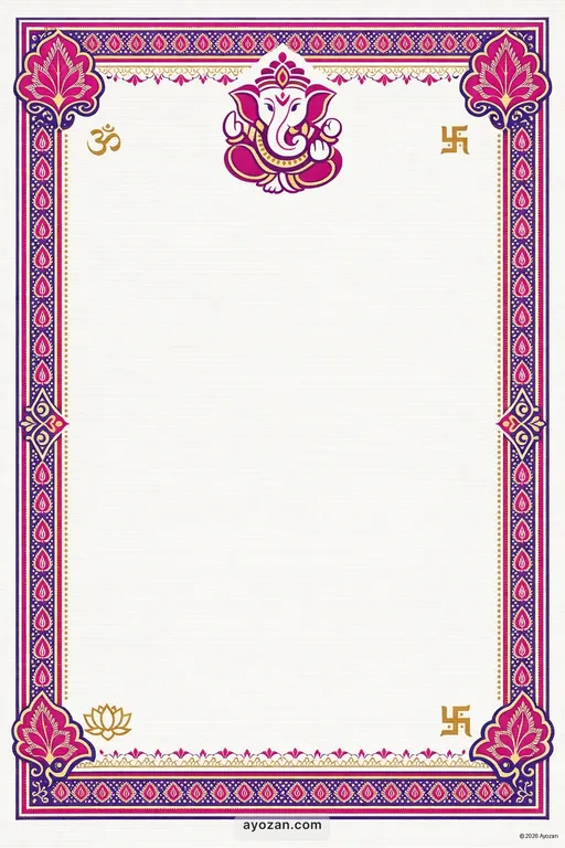 Kashmiri Wedding · Contemporary — Kashmiri Hindu Modern Wedding invitation card design from Ayozan