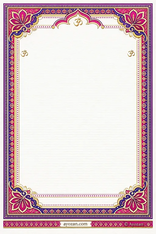 Kashmiri Reception · Contemporary — Kashmiri Hindu Modern Reception invitation card design from Ayozan