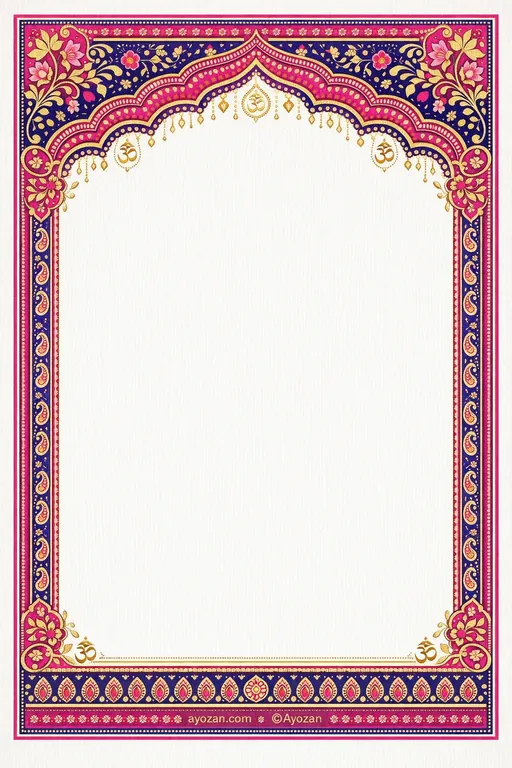 Kashmiri Sangeet · Contemporary — Kashmiri Hindu Modern Sangeet invitation card design from Ayozan