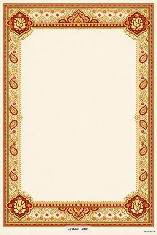 Kashmiri Corporate · Classic — Kashmiri Hindu Traditional Corporate Gala invitation card design from Ayozan