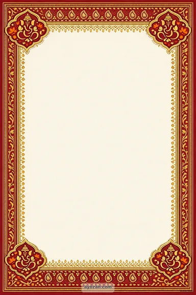 Kashmiri Engagement · Classic — Engagement card design